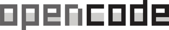 OpenCode wordmark used as the product identity mark